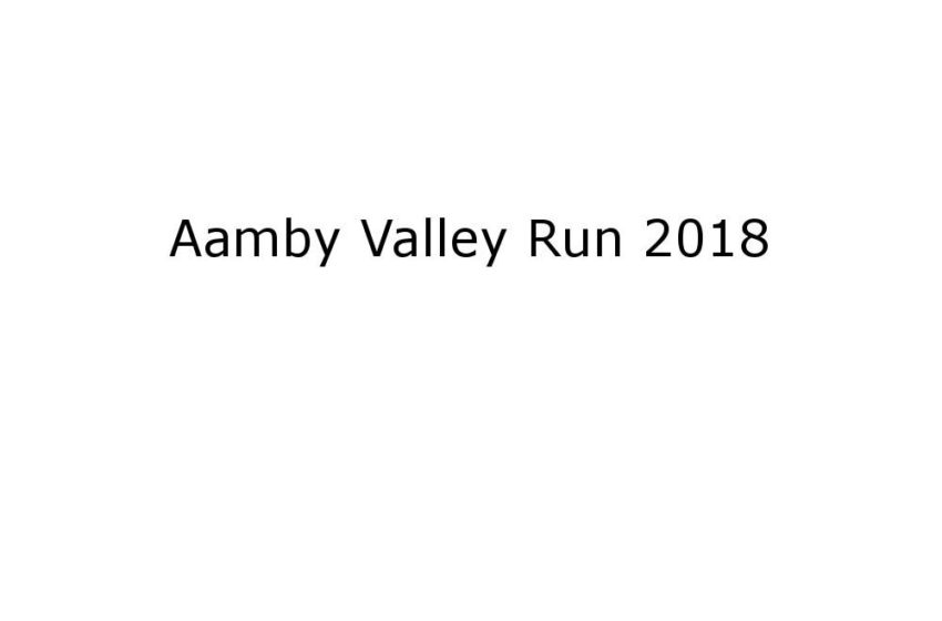 Aamby Valley Run 2018
