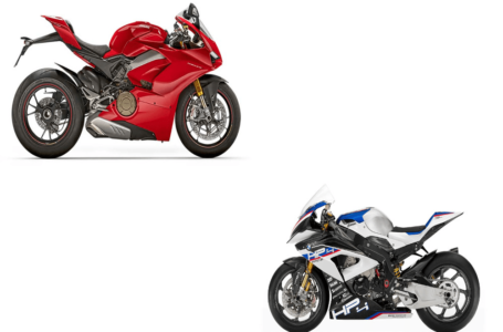 Ducati Panigale V4 S vs BMW HP4 Race