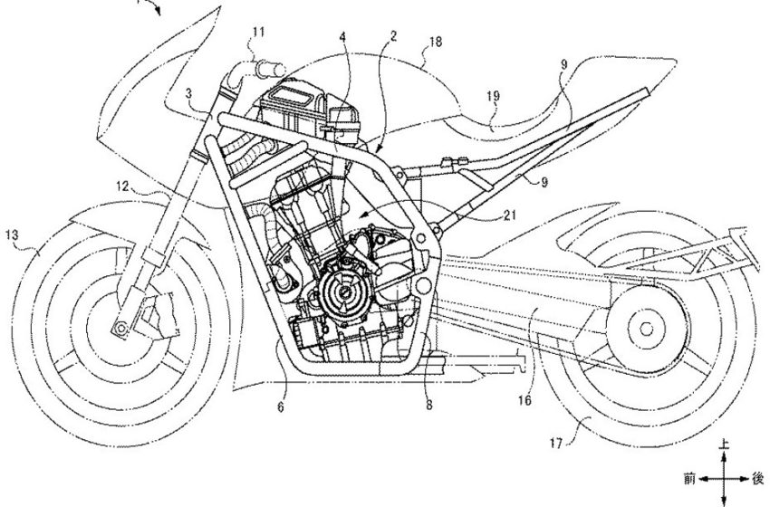  News and Rumors : Patent history of Suzuki’s new bike GSX 700 T