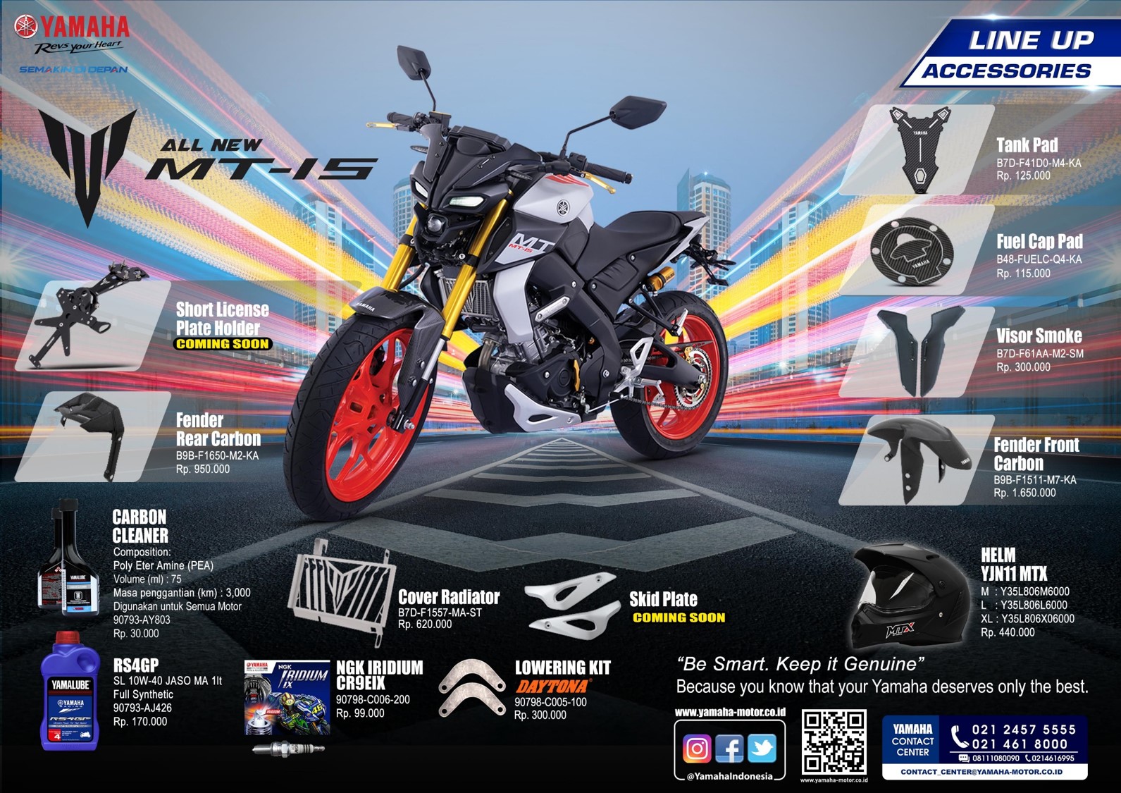 : Indonesia gets Yamaha MT 15 accessories - Adrenaline Culture of Speed