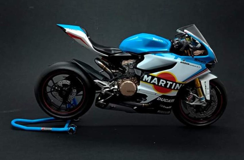  Razi Sakri’s 1/12 scale model of Ducati Panigale 1119 s Martini Racing 