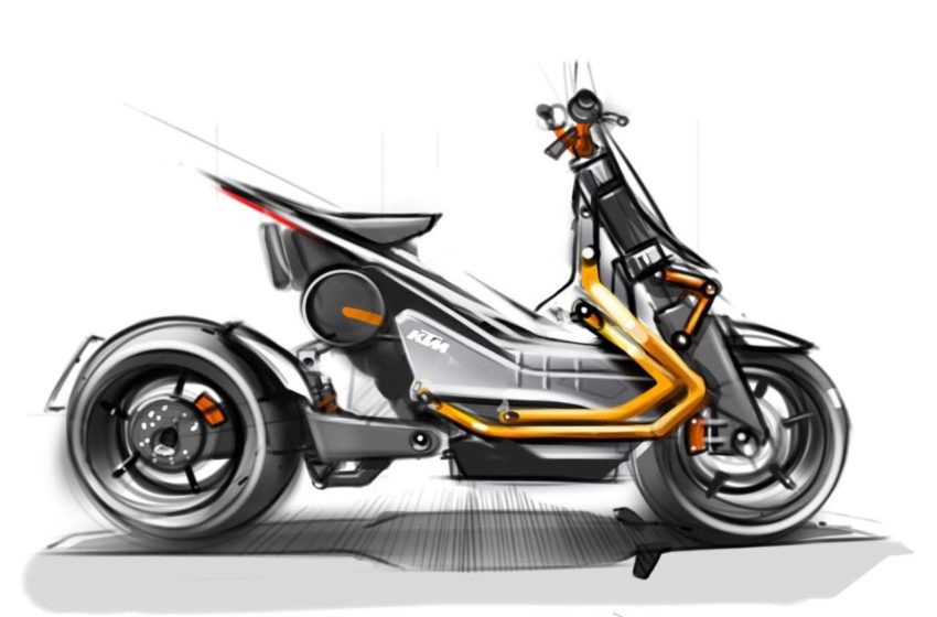  The latest sketch shows KTM’s new electric project