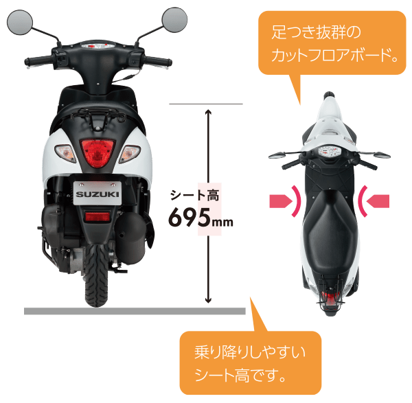  Suzuki trae nuevo color en su scooter 'Let's
