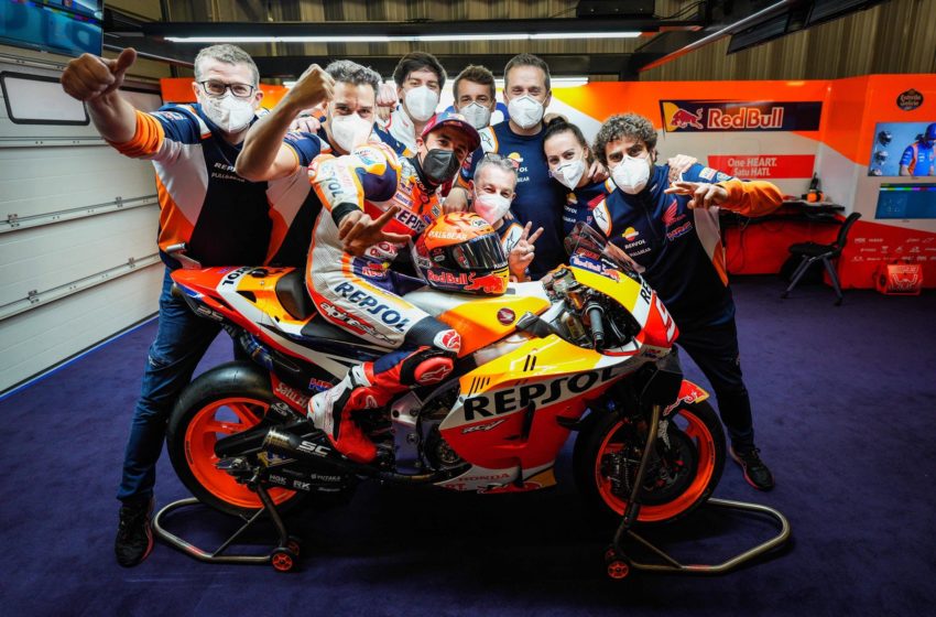  Marc Marquez returns to MotoGP 2021 with a large grin on his face