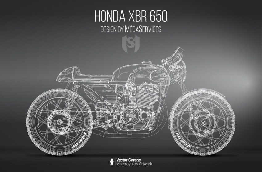 Sergio Toribio designs the beautiful Honda XBR650