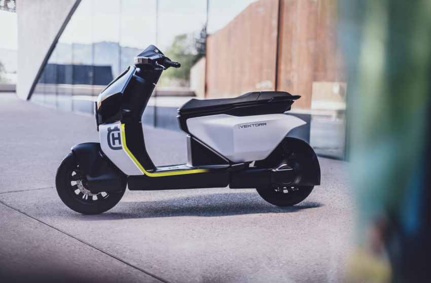  Husqvarna brings the electric scooter concept ‘ Vektorr ‘