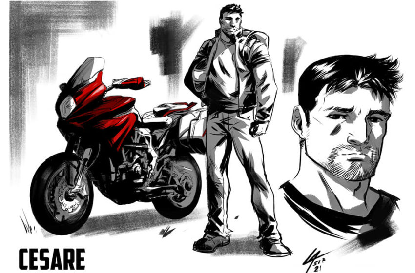  MV Agusta makes the first subtle comic strip of their motorcycles