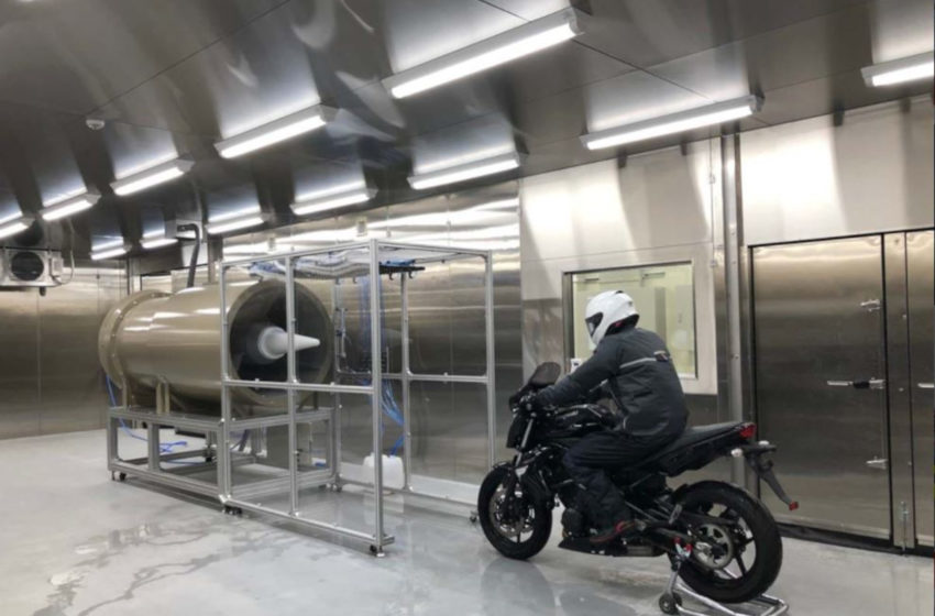  New wind tunnel generates low-temperature weather conditions for Shoei