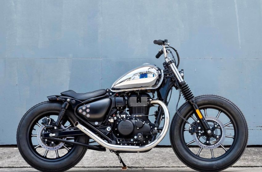  Custom Royal Enfield Meteor 350 Bobber is blown away by its design