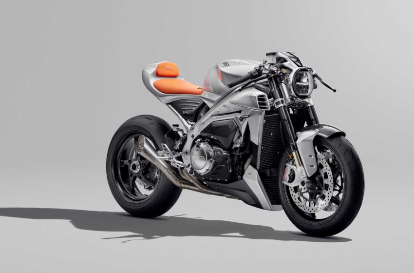  The Norton V4CR Cafe Racer is an elegant, naked motorcycle
