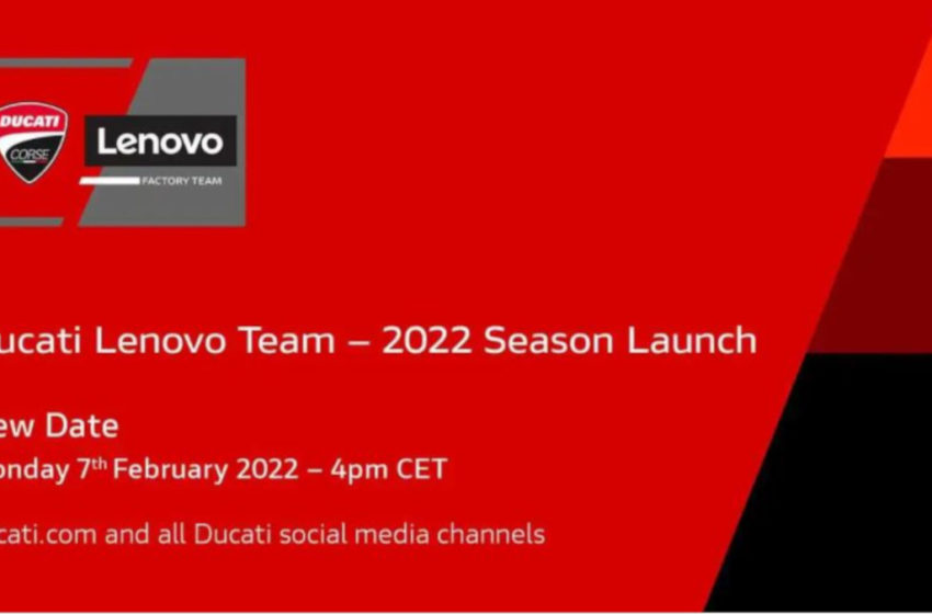  A new Ducati MotoGP livery will be unveiled on 7 February 2022