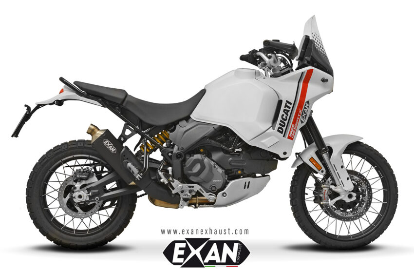  Exan unveils new retro X-Rally exhaust for Ducati Desert-X
