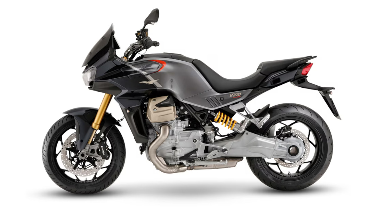 The new Moto Guzzi Stelvio travel enduro from 2024 spied Adrenaline