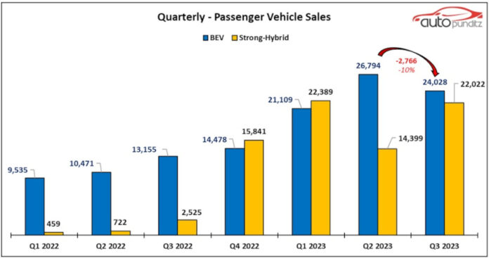 BEV Sales Decline