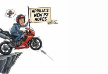 Aprilia’s New P2 Hopes on Edge Aprilia's New P2 Hopes on Edge
