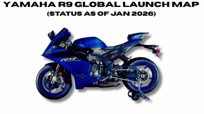 The hunt for the R9 has been like a high-speed chase through a fog—lots of noise and plenty of glimpses, but hard to pin down until now. Since we are in **January 2026**, the global "rollout" has finally shifted from rumors to actual rubber hitting the road. ### 🗺️ The Global Launch Timeline In **North America and Europe**, the R9 technically debuted in late 2024 as a "2025 model." While a few lucky riders got their hands on them in late 2025, **right now (Q1 2026)** is when major showroom stock is finally stabilizing and becoming available for walk-in buyers. Down in **Australia and New Zealand**, the initial pre-order wave was filled throughout late 2025, and the first "regular" 2026 stock is arriving in dealerships this month. The biggest news for this month is in **India**. After being teased at the Bharat Mobility Expo, the official launch is happening **mid-January 2026**. Deliveries for the Indian market are slated to begin by March, with an estimated price tag landing between **₹12.5 and ₹14 Lakh**. Finally, for **Southeast Asia** (specifically Thailand and Indonesia), the phased rollout is starting right now and will continue through **mid-2026** as Yamaha ramps up regional production. --- ### 🕵️ Why the long wait? If you feel like you've been waiting forever, you aren't imagining it. The R9 suffered from what insiders called the **"Component Crunch"** throughout 2025. The bike uses a specialized **gravity-cast Deltabox frame**—the lightest Yamaha has ever built for a supersport. Production bottlenecks for this specific part pushed many "spring 2025" deliveries into late autumn and early 2026. Additionally, because this bike effectively replaces the street-legal R6, the pre-order list was massive, meaning many 2025 units were sold before they even hit the floor. ### 🏁 Pro Tip for 2026 Buyers If you're looking for the **70th Anniversary Edition** (that iconic White/Red/Yellow "Speed Block" livery), call your dealer immediately. Most regions are treating this as a first-year limited run, and they are already becoming collector's items. **Would you like me to find the nearest Yamaha dealership currently holding stock, or should I look up the official accessories price list for your region?**